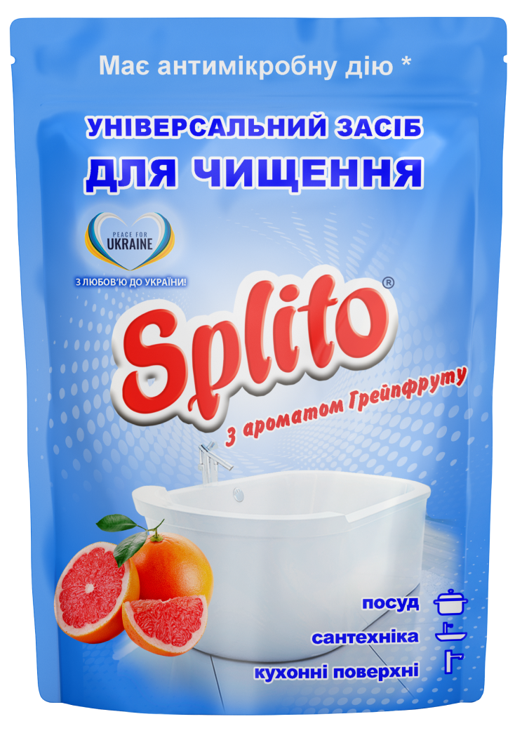 Порошок для чищення з ароматом грейпфруту Splito (дой-пак), 500г
